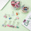Permklips med blomsterdesign 48 stk (0,75" 1") 4