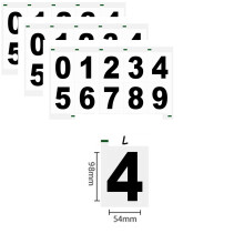 Nanofilm license plate stickers reflective invisible 3 pcs