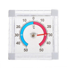 Indoor Outdoor Wall Thermometer with Graduated Disc