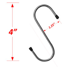 Wideskall S Hooks για κρεμαστά εξαρτήματα, ατσάλινα, 4 ίντσες, συσκευασία των 20