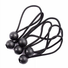 Heavy Duty Ball Bungee Cord 6 inch Black 6 Pack