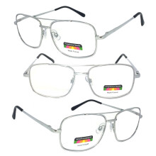 Aviator Reading Glasses Metal Frame Spring Hinge 1 Pair