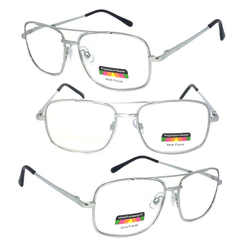 Aviator Reading Glasses Metal Frame Spring Hinge 1 Pair