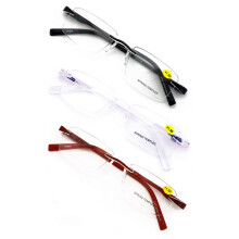 Reading Glasses Rimless Lightweight +1.50 Clear Lens 3 Pairs