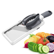 Vegetable Cutter Handheld Slicer Stainless Steel Grey
