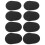 Saxophone mouthpiece patches black 0.8mm 8pcs 1
