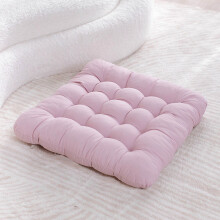 Floor Cushion Cotton Linen Square 15.7" x 15.7" x 0.8"