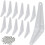 Metal Wall Corner Shelf Brackets 3" x 4", White, 12-Pack 1