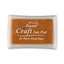 Rubber stamp ink pad gold 1 piece