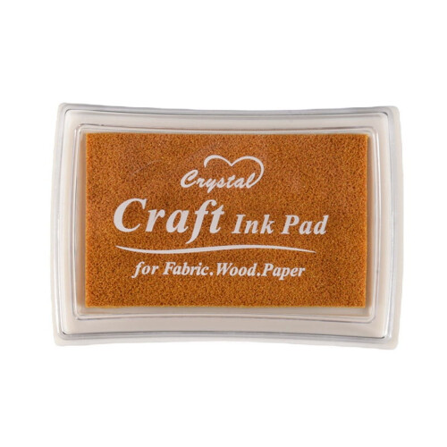 Rubber stamp ink pad gold 1 piece