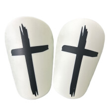 SunyaMood mini soccer shin guards white small