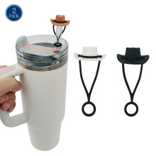 Silicone Cowboy Hat Straw Covers for Stanley Cups 30/40 oz