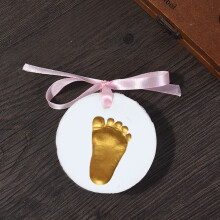 Baby Handprint and Footprint Kit with Stencil and Air-Dry