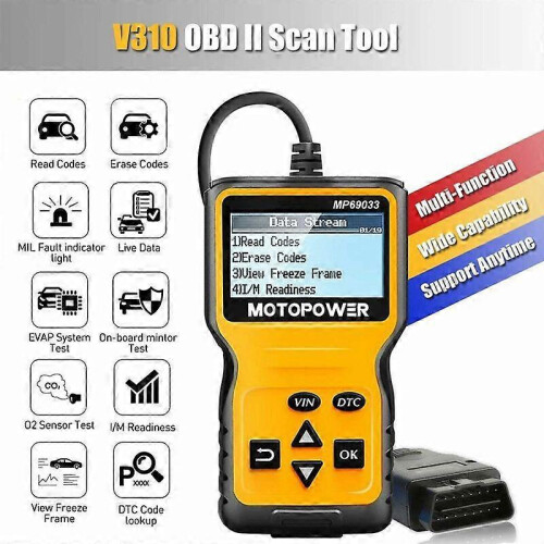 Universal OBD II Scanner: Fault Code Reader for All Cars Since 1996 CAN Diagnostic Tool 1