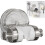 Handheld Shower Head Holder with Suction Cup Silver 1