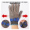 HPPE Cut-Resistant Gloves Level 5 Metal Mesh 1 Pair 3