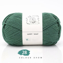 TRIEIY cotton yarn hand-woven No. 2 green 1000m