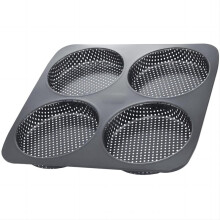 Winyuyby Hamburger Bun Pan 5 Inch Non-Stick Carbon Steel
