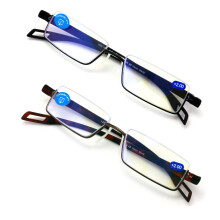 Reading Glasses +3.00 Featherweight Slim Half Rim 2 Pairs