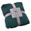 Plush Taupe Knitted Throw Blanket for Sofa Bed 1