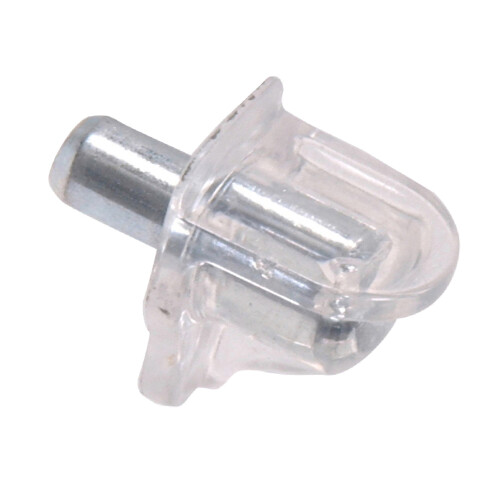 Wideskall clear plastic shelf support pin 3/16 inch pack of