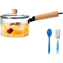 Clear Glass Pot Set Heat-Resistant 60 oz 1.8 L