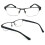 Metal Rectangular Progressive Reading Glasses 1 Pair 1