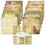 Scrapbookpapper Mörk Khaki 30x30cm 12 Ark 4