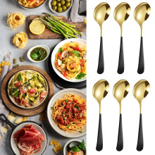 VISALY 304 Stainless Steel Round Spoon 6 Pcs