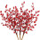 Red Berry Picks Artificial Christmas Decor 10 Pack 1