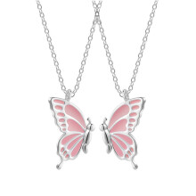 Welling butterfly friendship necklace set 2 pcs
