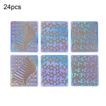 Nail Art Vinyl Stencil Template Hollow 6/12/24