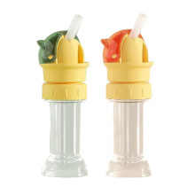 Portable straw lid for spill-proof cups, food-grade,