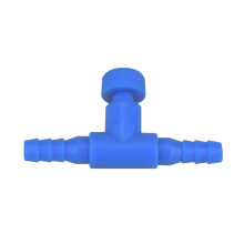 T-shaped 2-way air volume regulating valve for aquarium
