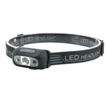 Solar LED headlamp bright 1200 lm rechargeable waterproof