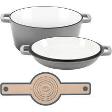 Cast Iron Dutch Oven 5 Qt Pre-Seasoned Black