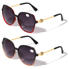 Women's bifocal reading sunglasses +2.25 2 pairs