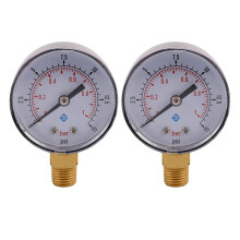 Water Pressure Gauge 0-1 Bar 50mm 1/4 Inch NPT