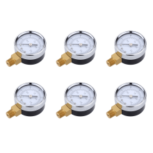 Pressure Gauge 0-30 PSI 0-2 Bar Mini Dial Black