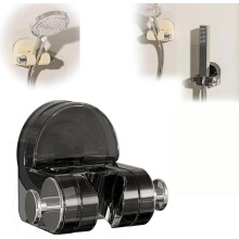 Handheld Shower Head Holder with Suction Cup Black
