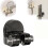 Handheld Shower Head Holder with Suction Cup Black 1