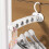 Foldable Clothes Hanger White Portable Non-Slip 1