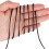 Polyester Satin Rattail Cord 2mm Black 295ft 4
