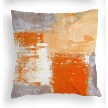 Nordic blue grey linen pillowcase 40x40 cm