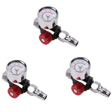 Paint Sprayer Air Regulator with Pressure Gauge 3 pcs