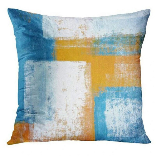 Nordic blue grey linen pillowcase 40x40 cm