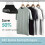 Non-Slip Felt Hangers with Swivel Hooks 10-Pack 1
