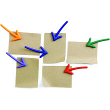 Fridge Arrow Magnets 3D Effect 6 Pcs Mix Color