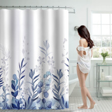Wdminyy Waterproof Shower Curtain 70x70 Inch with 12 Hooks