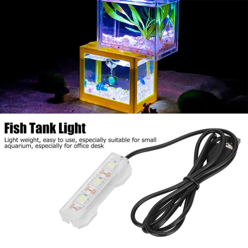 Fish Tank Light LED USB Desktop Aquarium Lamp 1pc 1